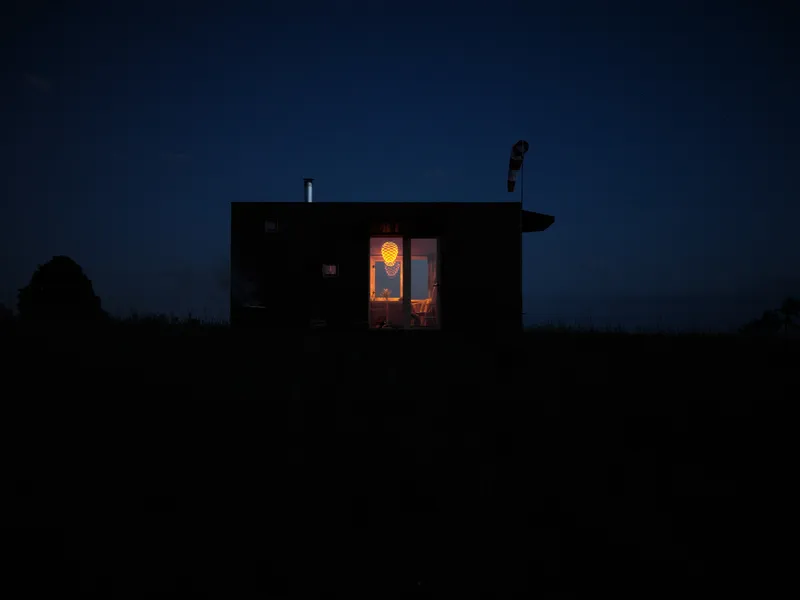 Innendetail des Glamping Tiny Houses